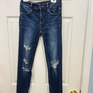 American Eagle distressed jeggings